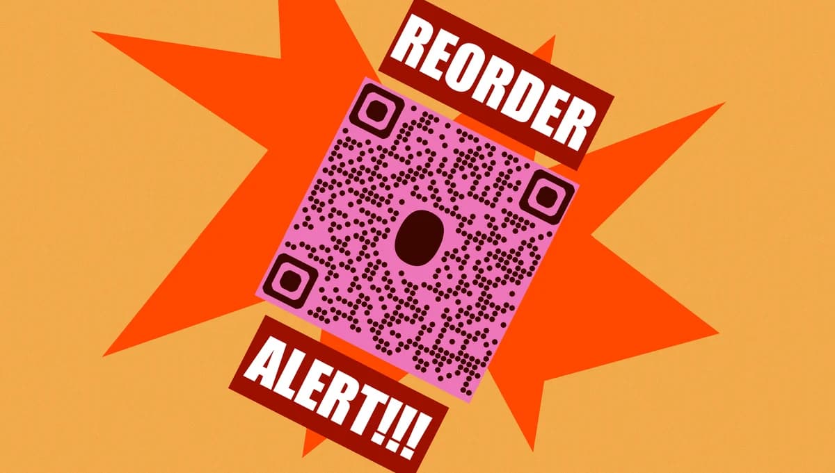 How to set up reorder alerts from QR codes