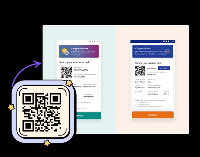 Track Maintenance Schedules and Warranty Info - PDF QR Code feature illustration for QR Codes For Home Repairs and Maintenance